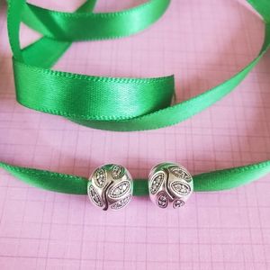 Pandora Sparkling Leaves Clip Charm